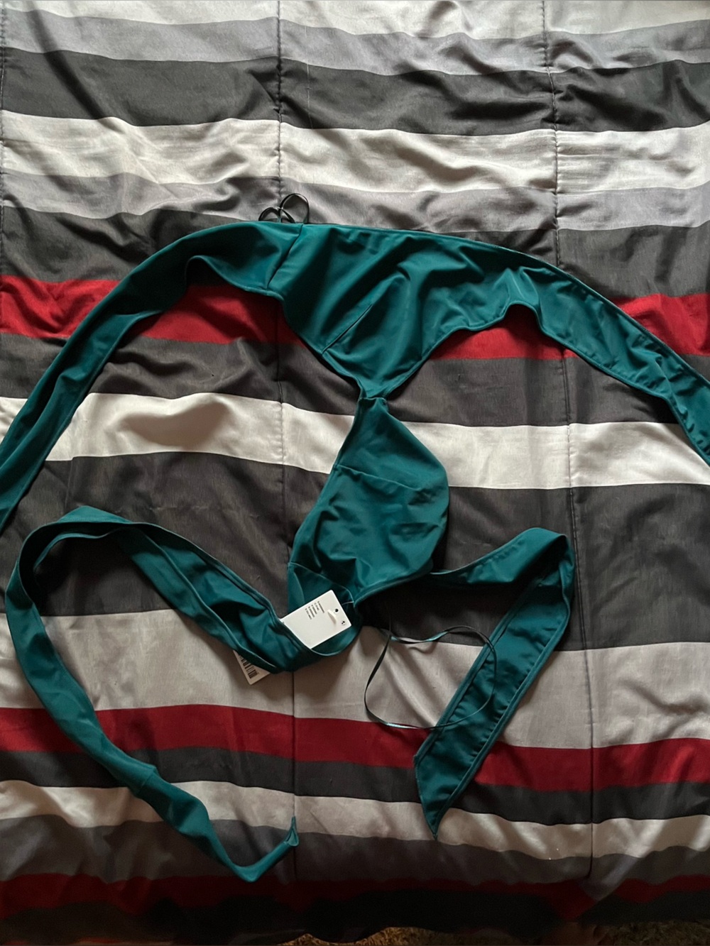 Urban Outfitters Teal Tie-Back Bikini Top